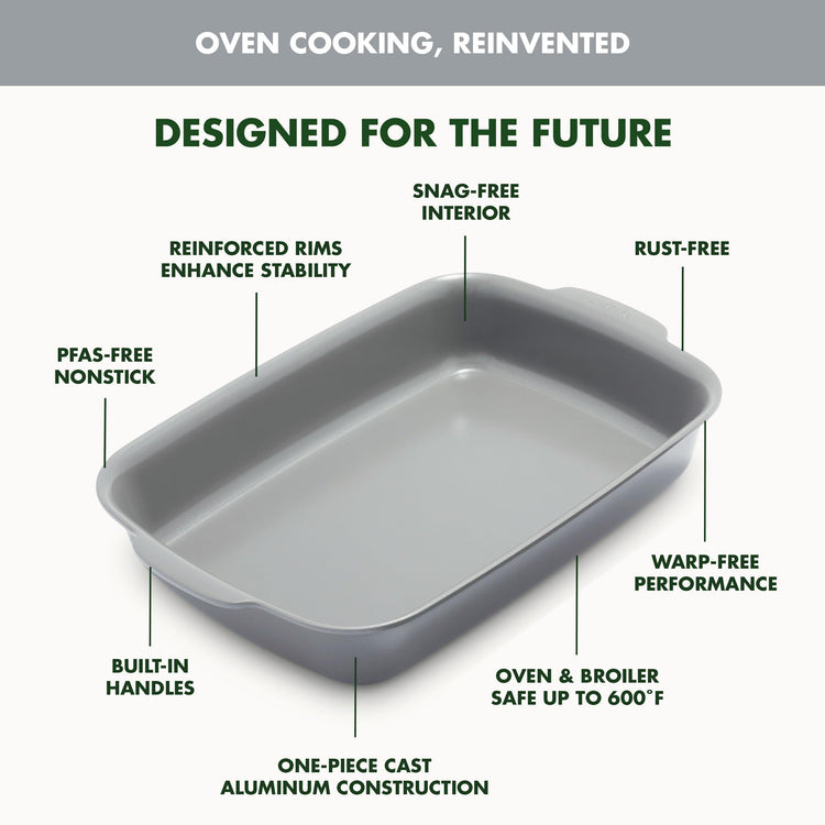 Premiere Ovenware Healthy Ceramic Nonstick 4 Piece Bakeware Set