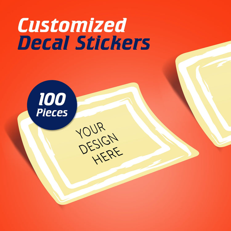 Custom Vinyl Stickers Your Image (100 Count)