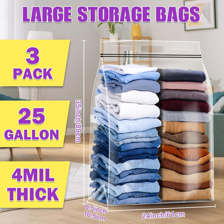 25 Gallon Storage Bags (3 Count)