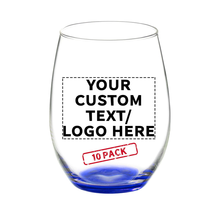 10 ARC Stemless Wine Glasses Set (10 Count)