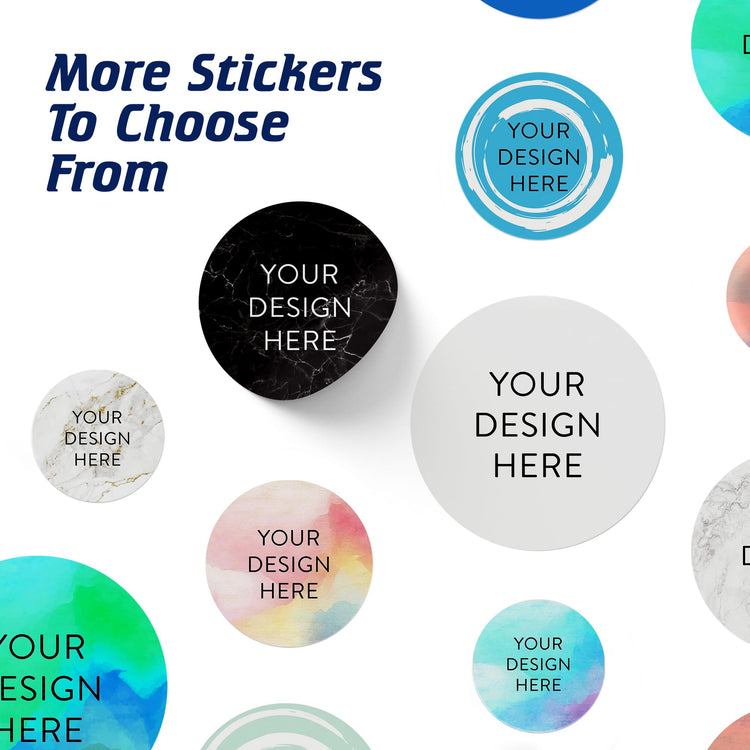 Custom Vinyl Stickers Your Image (100 Count)