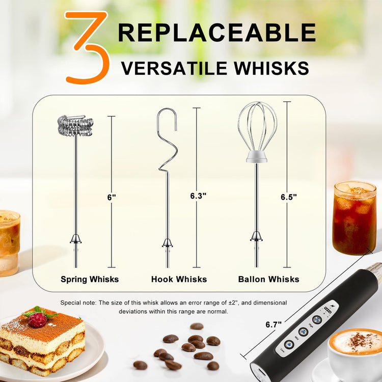 Handheld Milk Frother Wand for Coffee