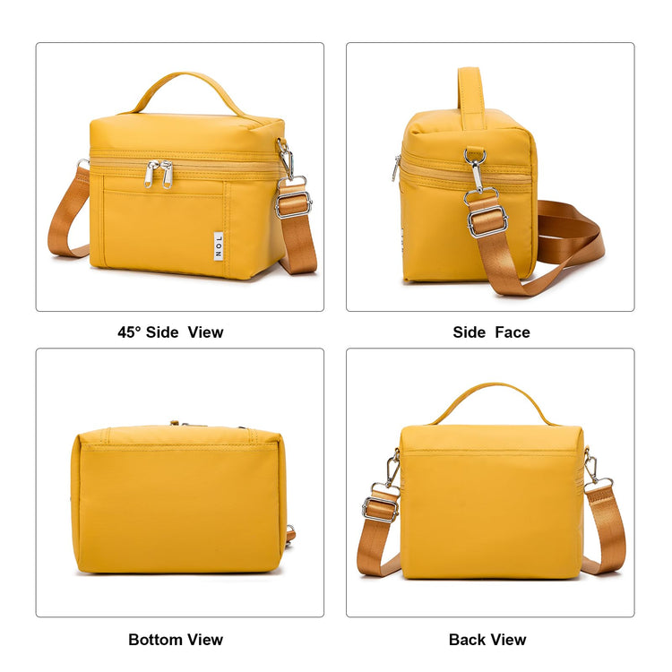 NOL Insulated Lunch Bags for Women Cooler Bag Lightweight Nylon Waterproof Lunch Box for Work Small Earth