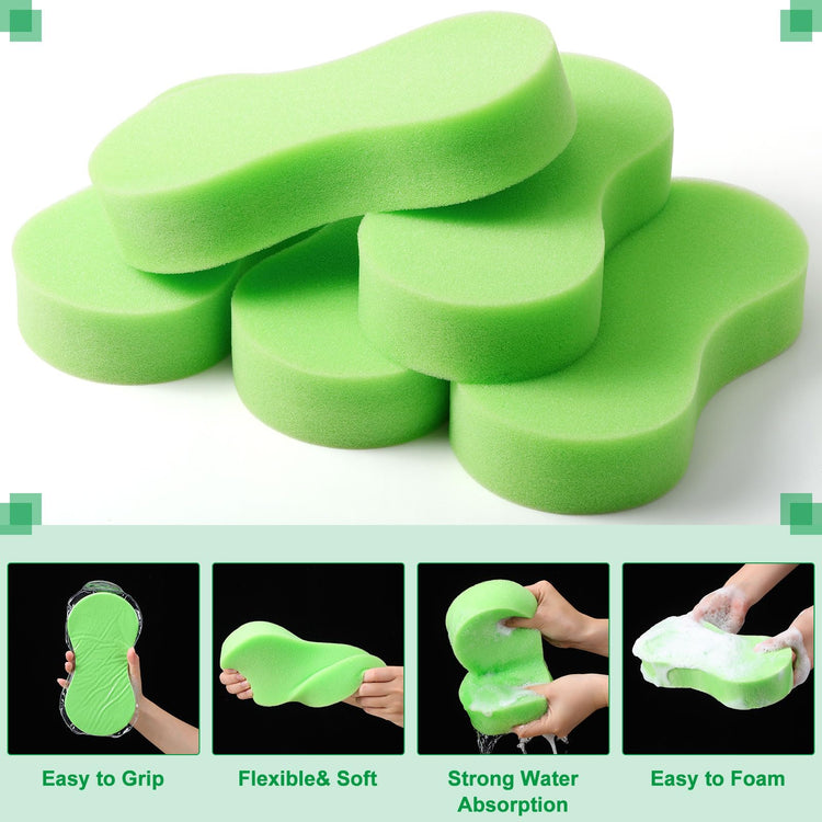 60 Pack Large Sponges Bulk Multi (60 Count)