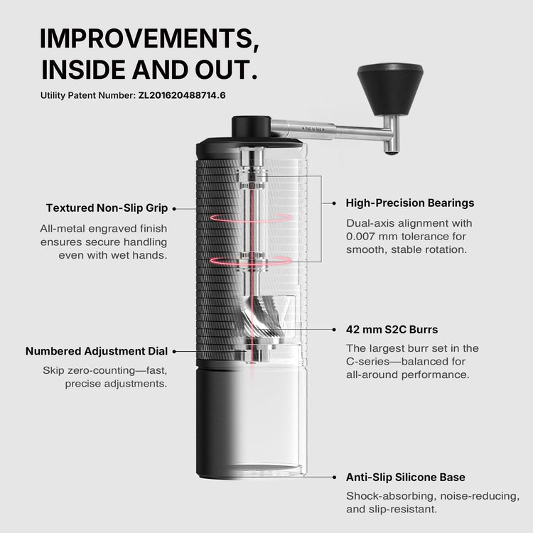 C5 ESP Pro Manual Coffee Grinder with S2C