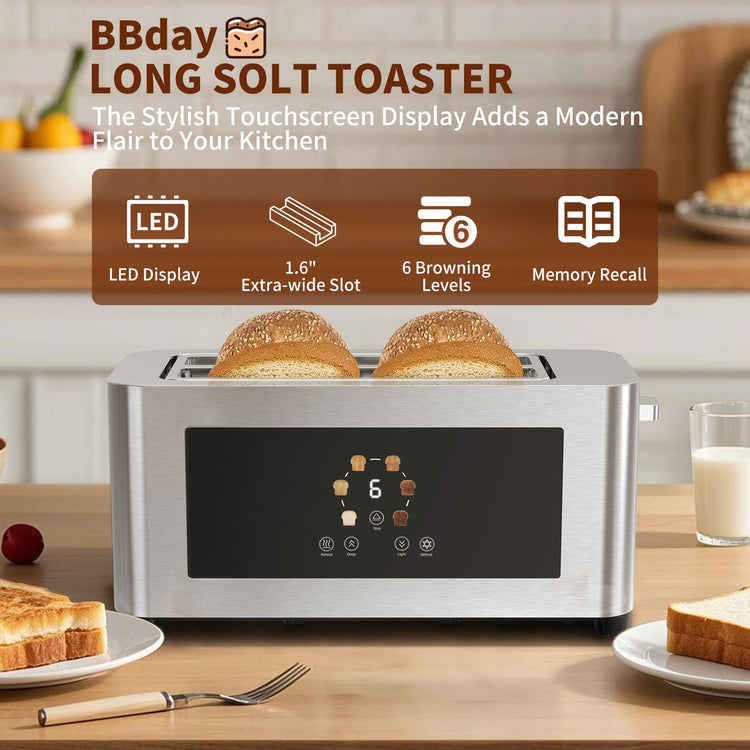 Touch Screen Smart Toaster 4 Slice