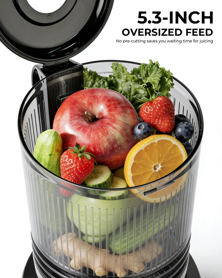 Juicer Machines with 5.3" Extra Large Chute