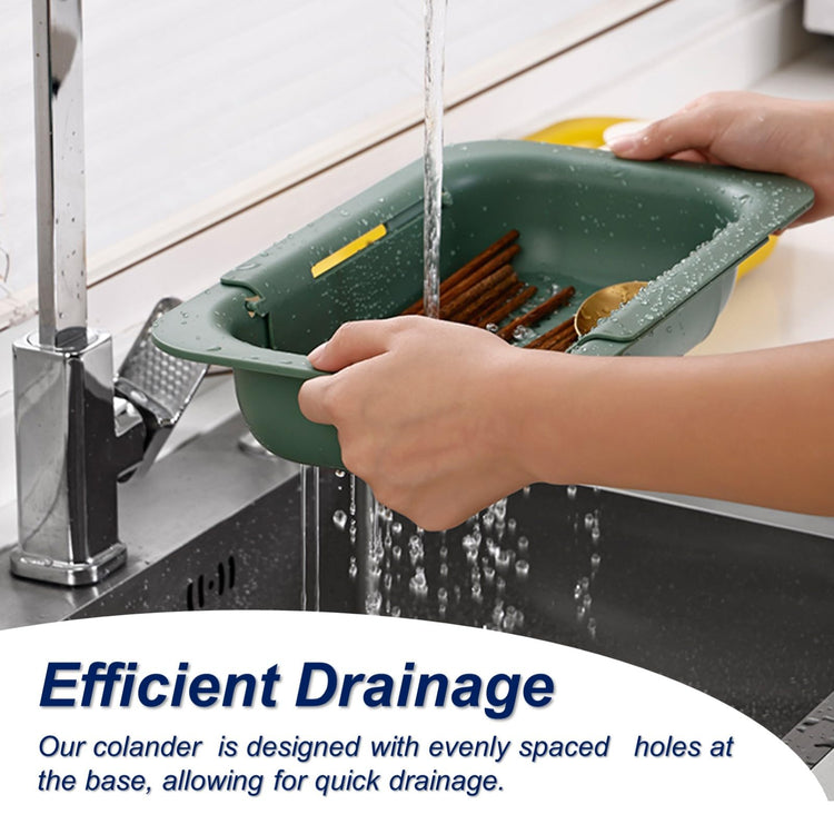 Extendable Sink Colander Strainer Basket