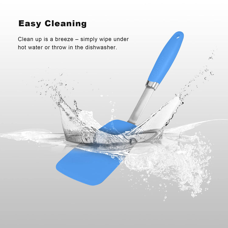 5 Piece Silicone Spatulas Set with Tongs