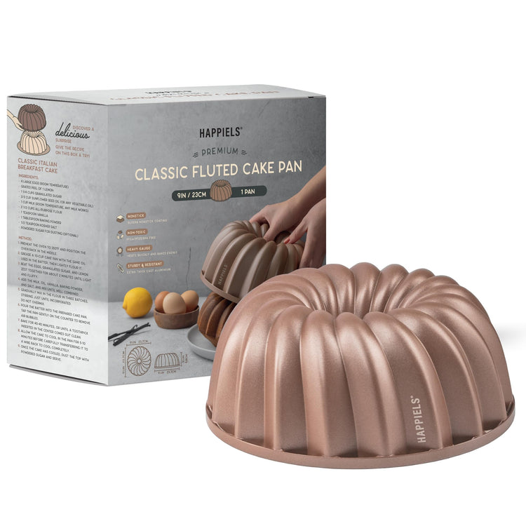 Classic 10 Cup Fluted Cake Pan Nonstick