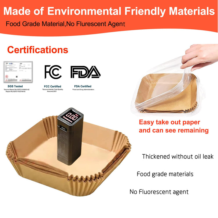 Air Fryer Liners Disposable 9 Inch (125 Count)
