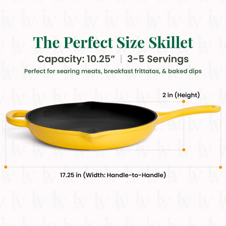 Enameled Cast Iron Skillet