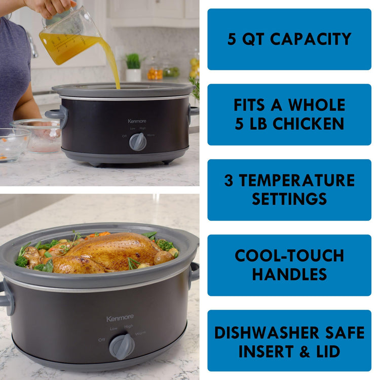 Kenmore 5 Quart Slow Cooker