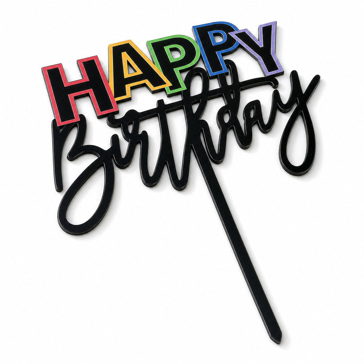 Happy Birthday Cake Topper