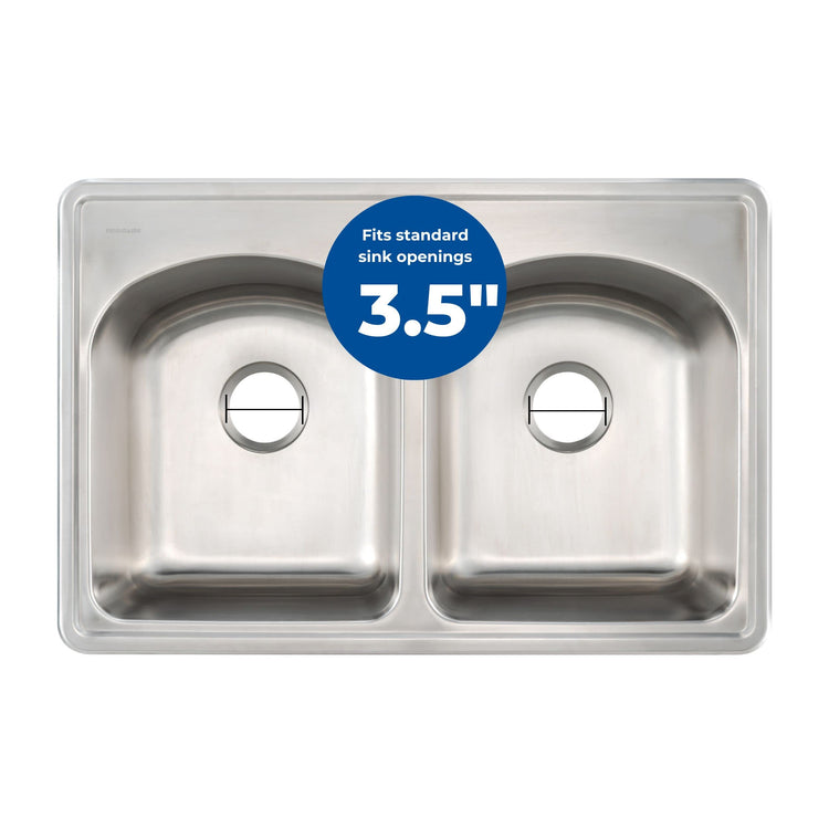 3.5" Sink Drain Assembly with Twist Lock Basket Strainer