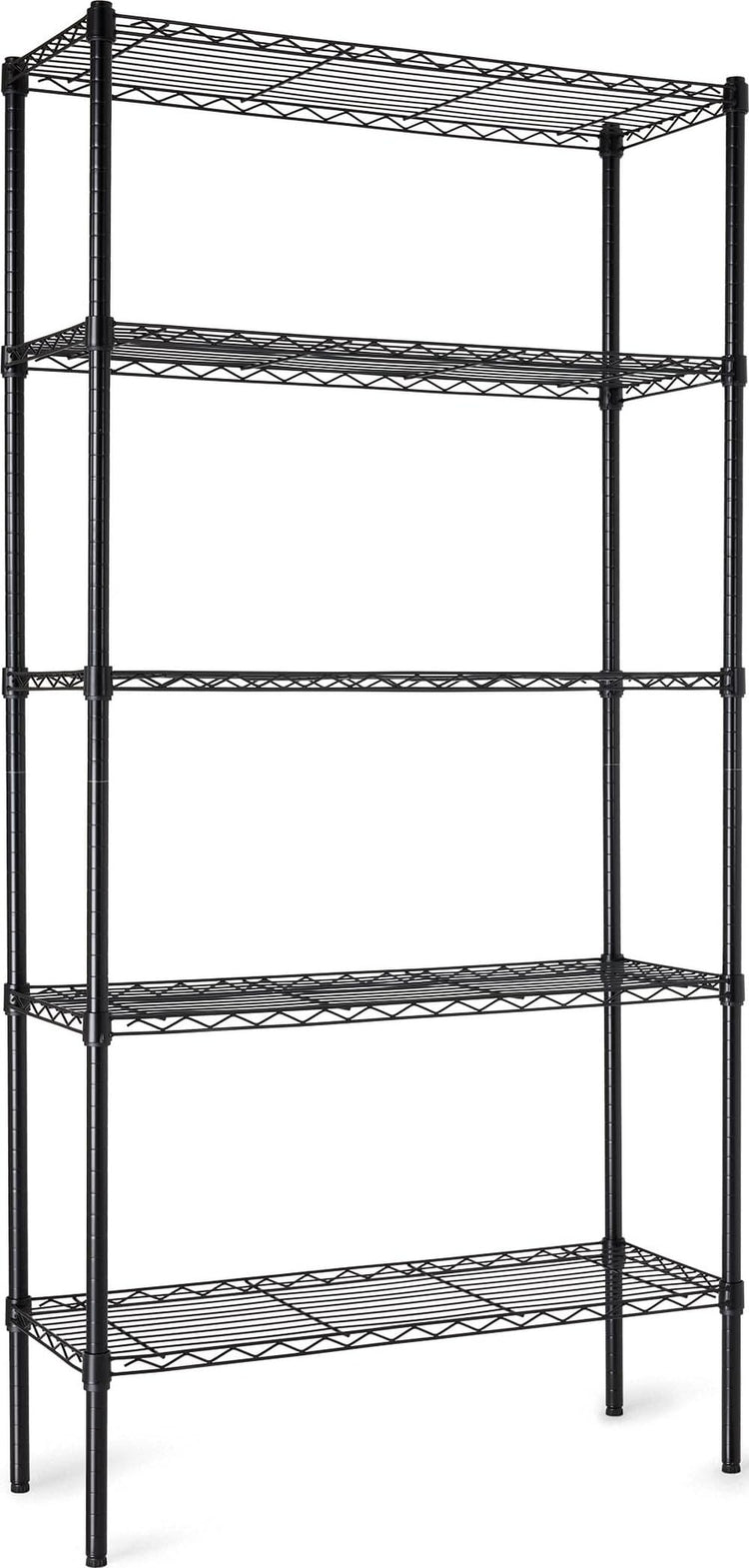 5 Shelf Adjustable Heavy Duty Steel Wire Storage Shelves for Garage