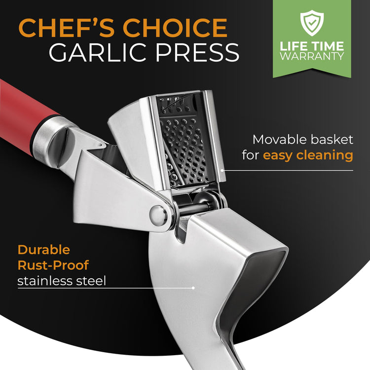 Garlic Press and Peeler Set