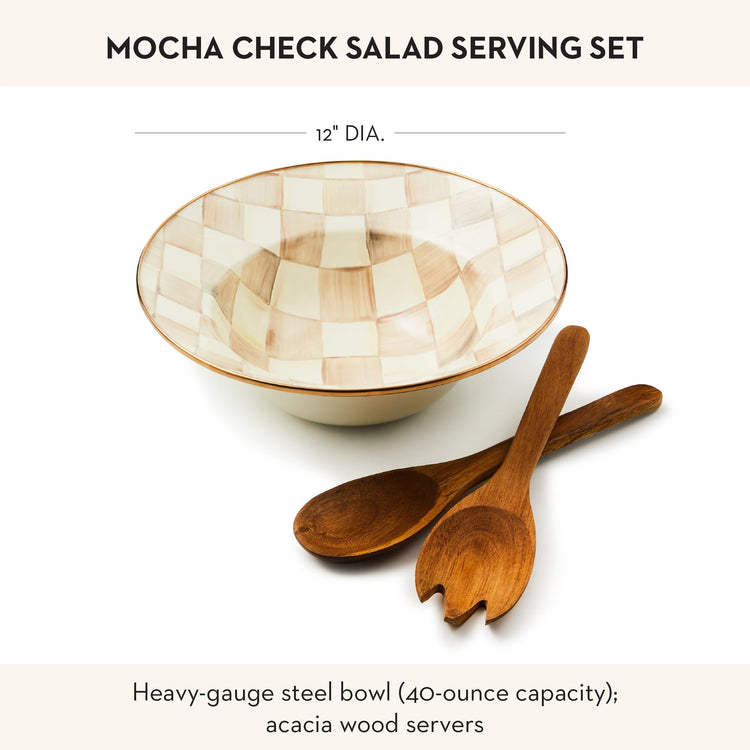Enamel Salad Serving Set