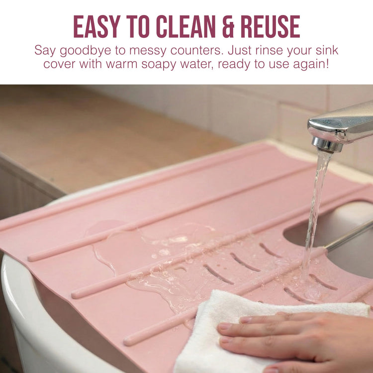 Travel Size Bathroom Sink Cover for Counter Space