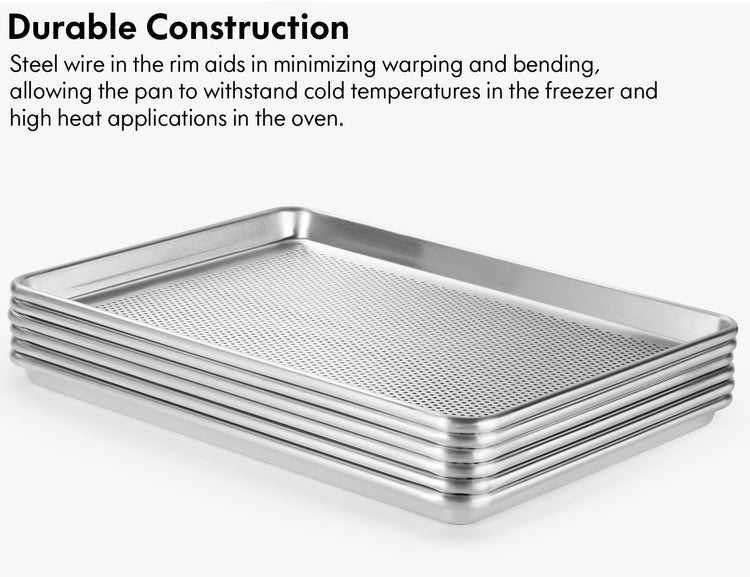 6 Pack Aluminum Sheet Pan Perforated (6 Count)