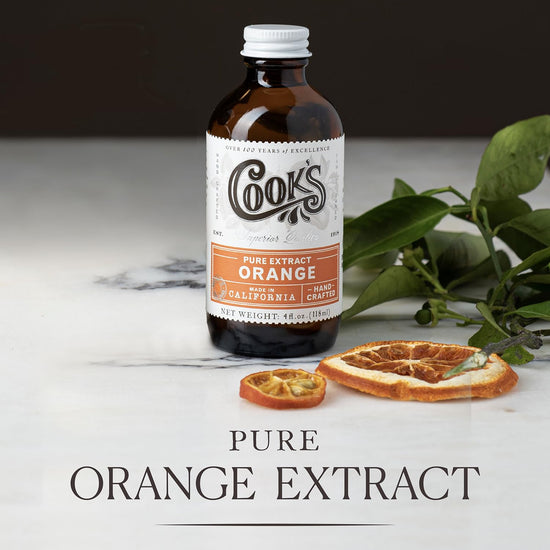 Cook's Pure Orange Extract From Florida Oranges | For Ice Cream, Cakes, Breads, Cookies and Drinks, 128 oz (1 Gallon) - Nestoria