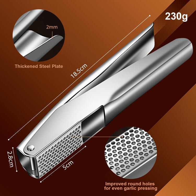 Stainless Steel Garlic Press