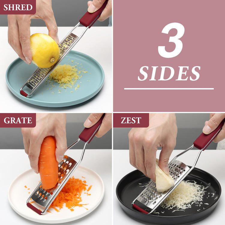 Cheese Grater Citrus Zester Lemon Zester (3 Count)