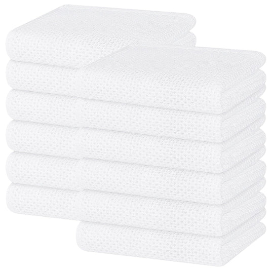 100% Cotton Waffle Weave Kitchen Dish Towels 12 (12 Count)
