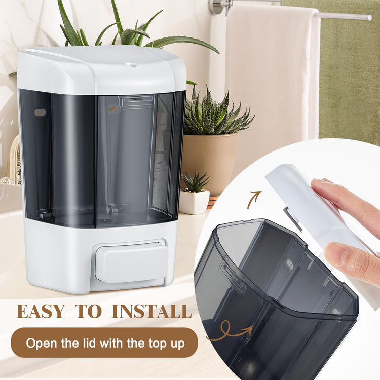 4 Pcs Wall Mounted Soap Dispenser (4 Count)