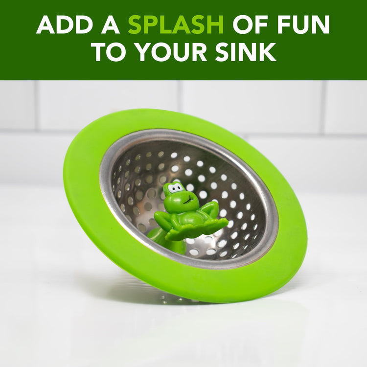 Ribbit Kitchen Sink Strainer Basket Garbage Disposal Drain Cover