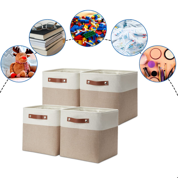 11 inch Cube Storage Bins (4 Count)
