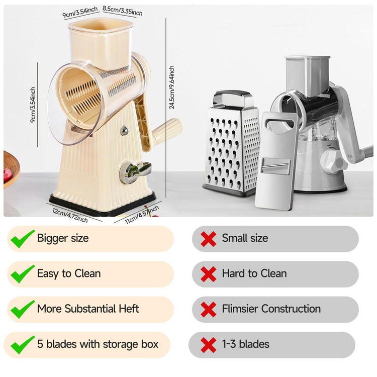 Xilrvna RotaryCheese Grater (42.4 Ounce)