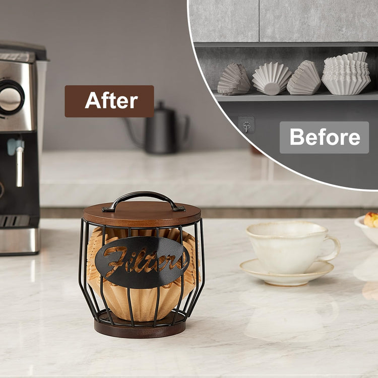 Coffee Filter Holder with Lid