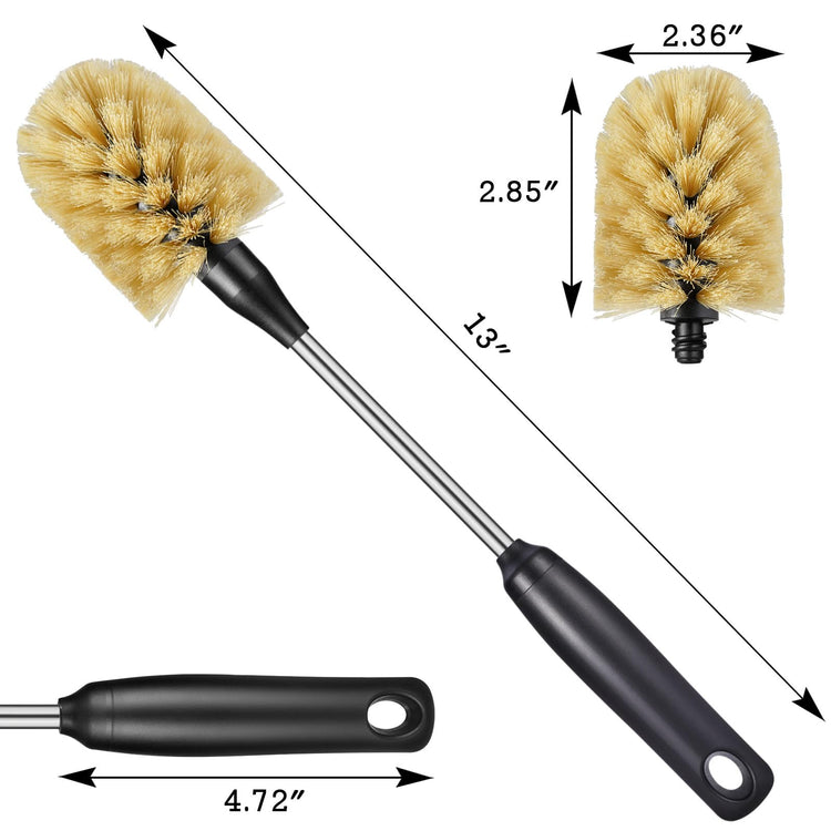 Bottle Cleaning Brush with 2 Replaceable Heads