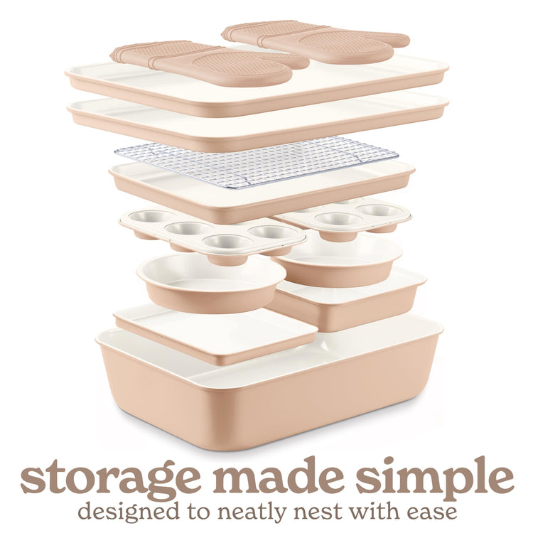 Nonstick Stackable Bakeware Set (13 Count)