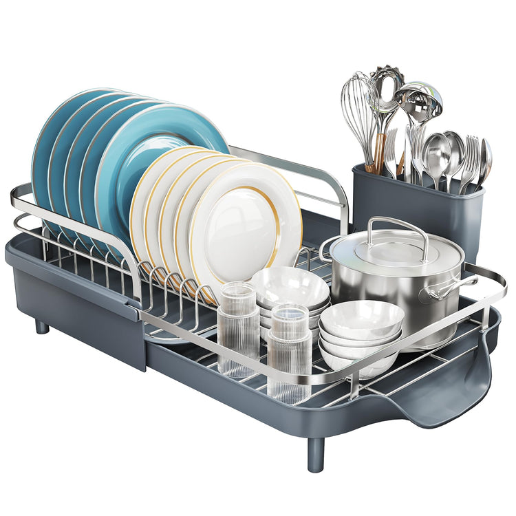 Expandable Dish Drying Rack for Kitchen Counter