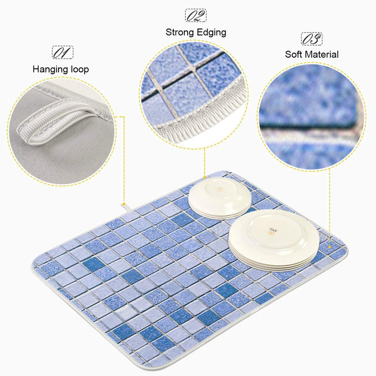 Super Absorbent Dish Drying Mat