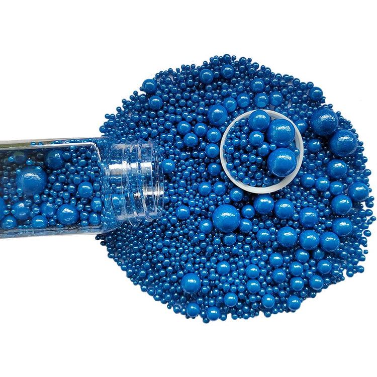 Edible Royal Blue Sugar Pearls Candy Sprinkles 120G (4.23 Ounce)