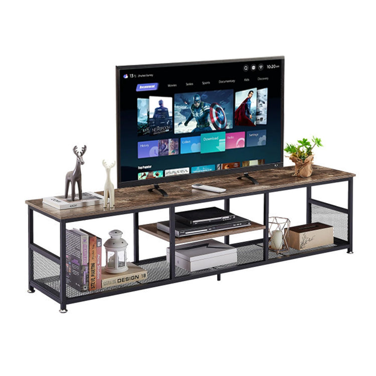 TV Stand for Televisions up to 80 Inch 70" Entertainment Center with Open Storage Shelves for Living Room