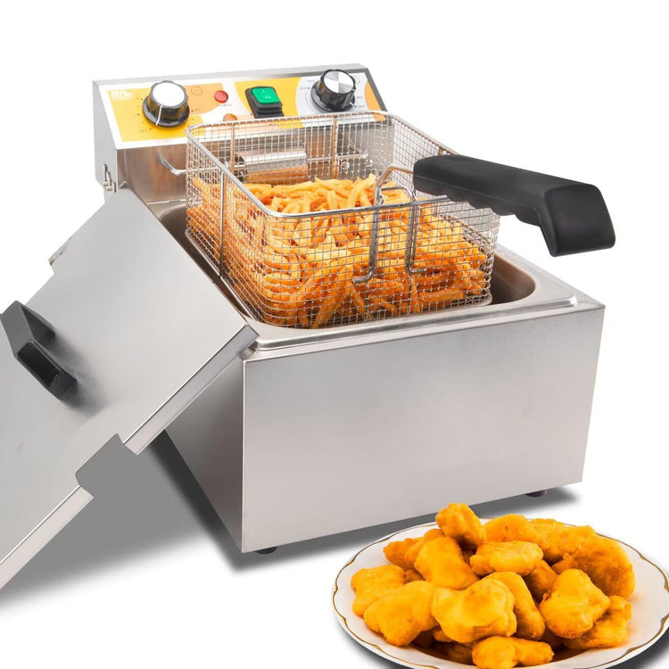 13.6QT Electric Deep Fryer with 6L