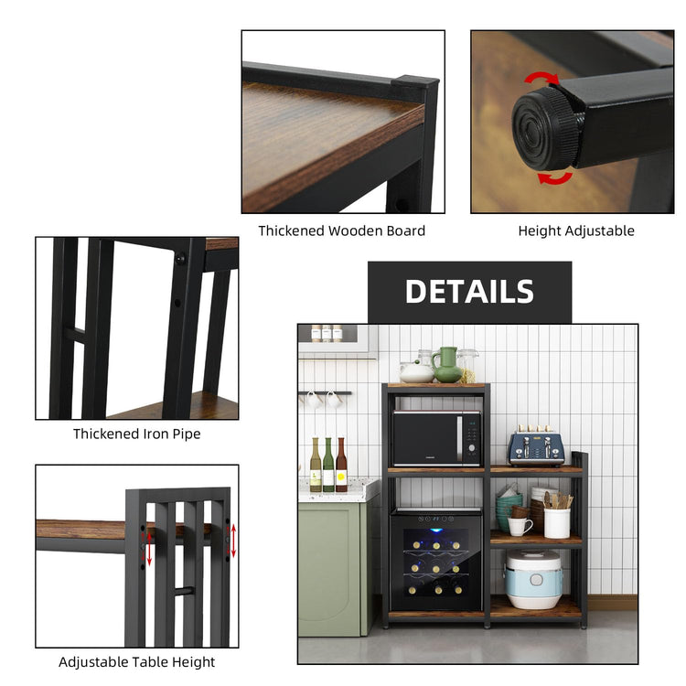 Kitchen Storage Shelf Bakers Rack (35.274 Ounce)