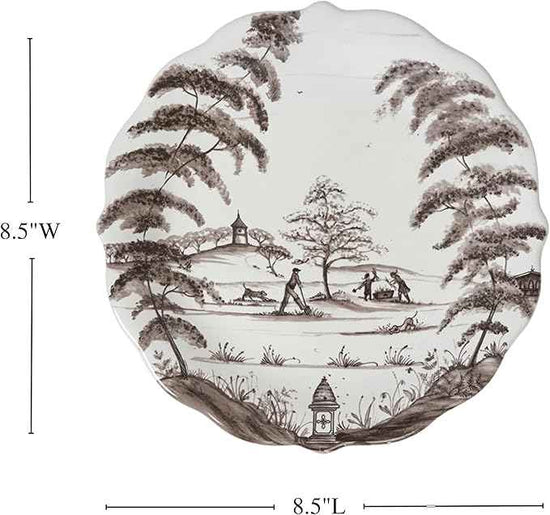 Juliska Country Estate Party Plate Assorted Set/4 - Flint Grey