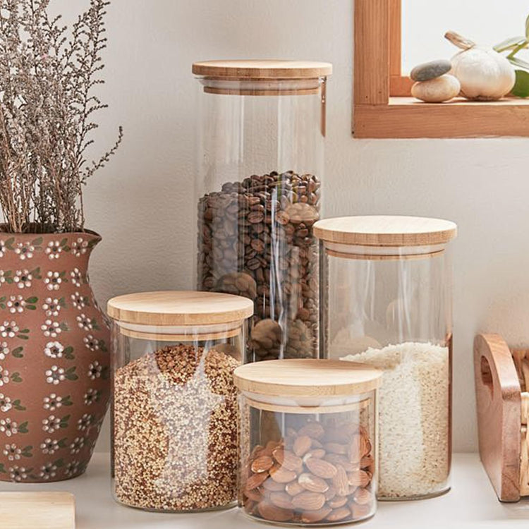 Glass Food Storage Jars (5 Count)