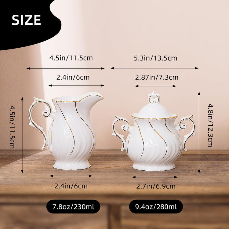 Sugar and Creamer Set Ceramic