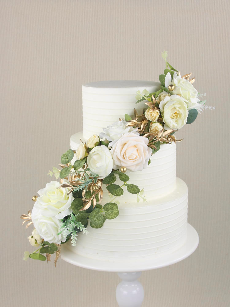 3Pcs Premade Cake Flowers (3 Count)