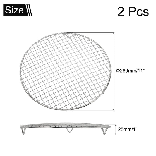 2 Pcs Round Cooking Rack with Legs (2 Count)
