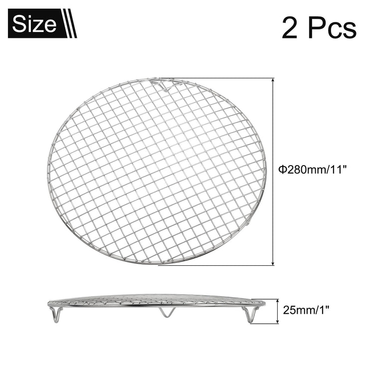 2 Pcs Round Cooking Rack with Legs (2 Count)