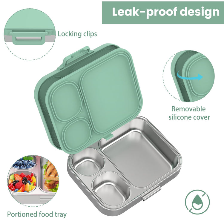 Stainless Steel Bento Lunch Box for Kids