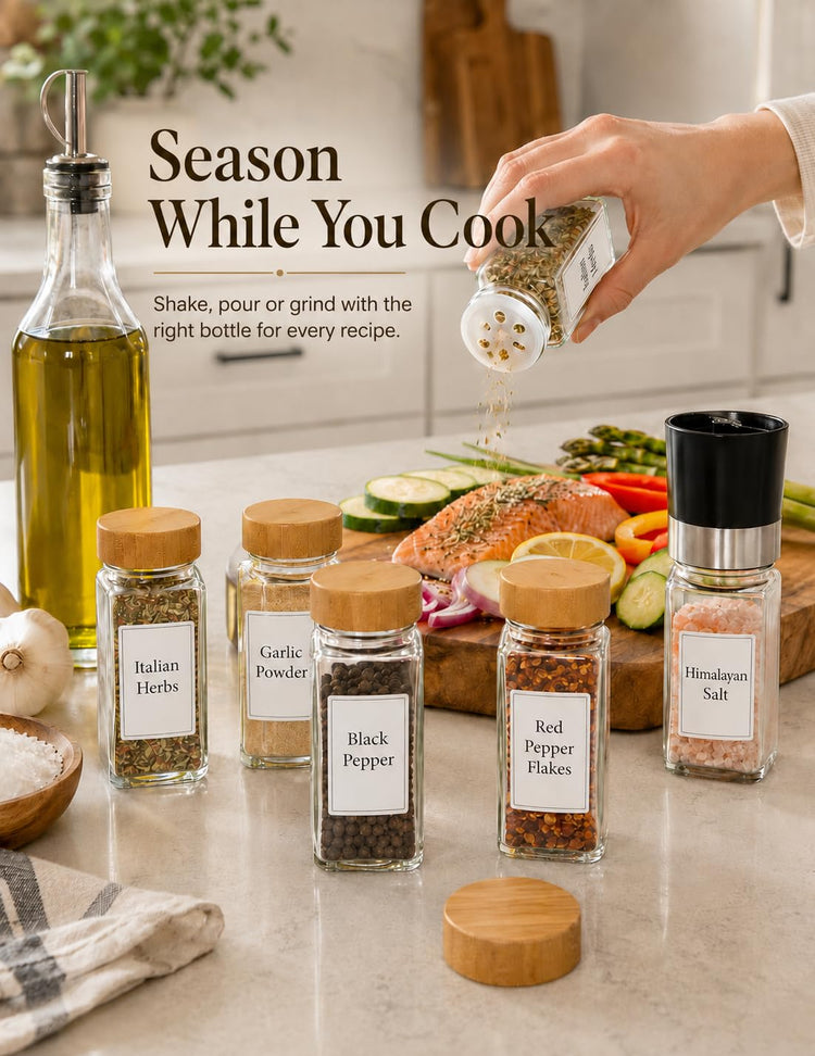 Spice Jar Set (24 Count)