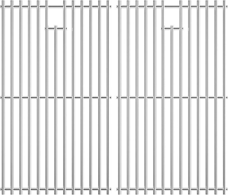 7637 Stainless Steel Cooking Grates for Weber Spirit I & II 200 Series Spirit E210 Spirit E220 Spirit S210, Spirit S220 with Front Control, 17.5 inch Grill Grates for Weber 7637 Gas Grills
